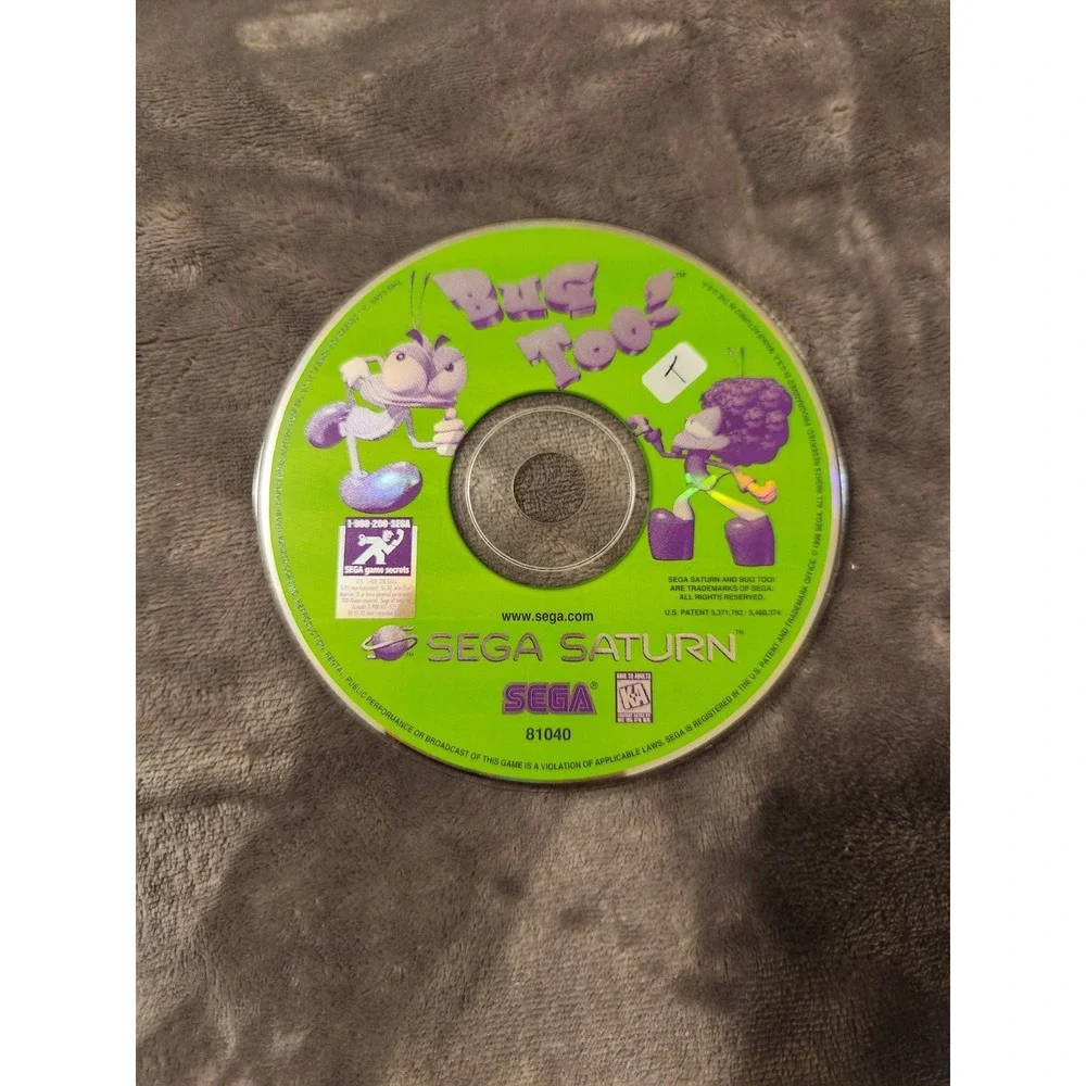 Bug Too (Sega Saturn, 1996) DISC ONLY TESTED